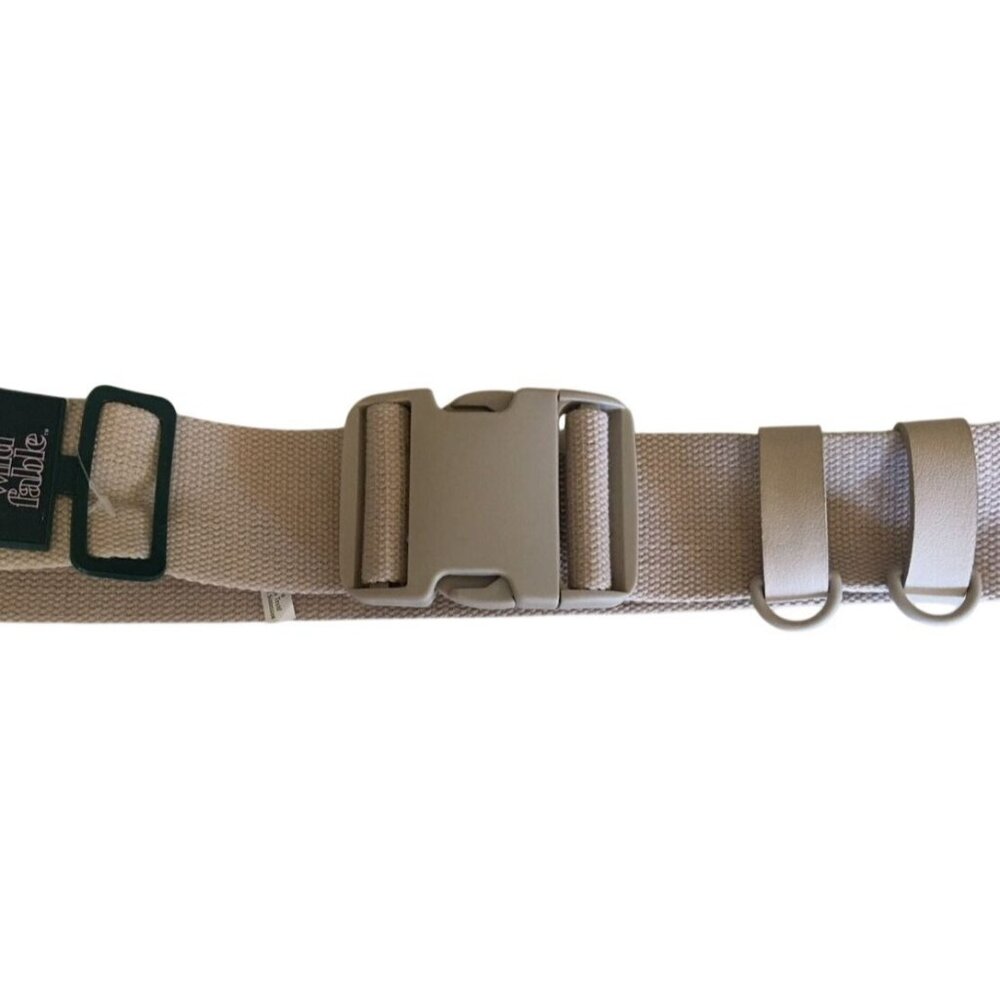 Women's Wide Seat Buckle Belt - Wild Fable Tan M - Picture 4 of 5